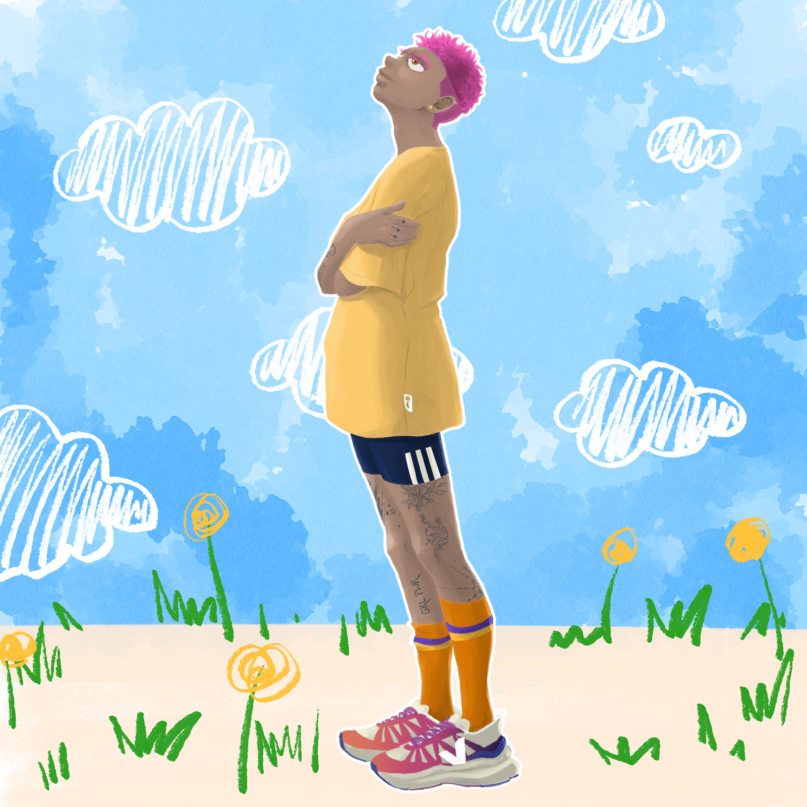 Illustration joueur de baseball